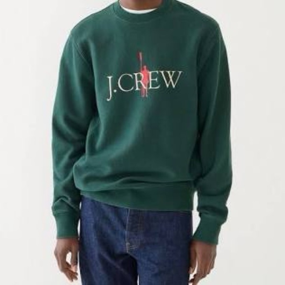 J. Crew Heritage embroidered crew
